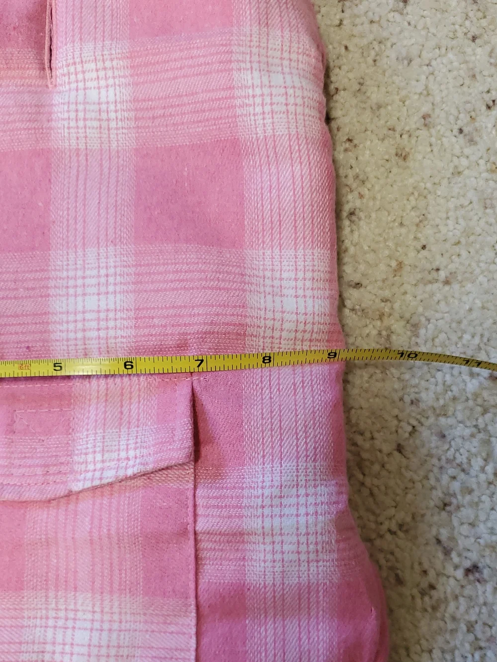 Pink Plaid Pet Vest with Pocket